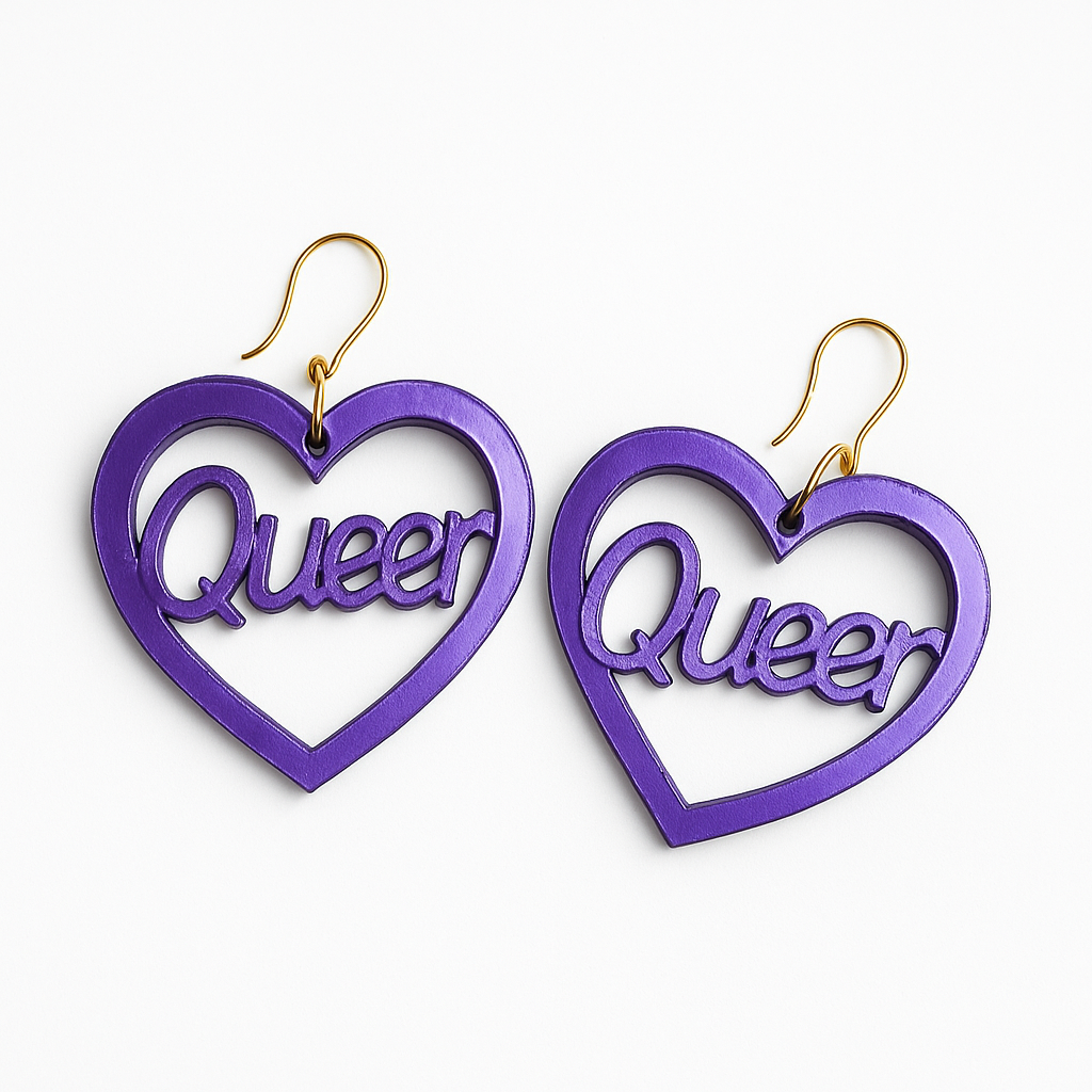 Queer Heart Earrings