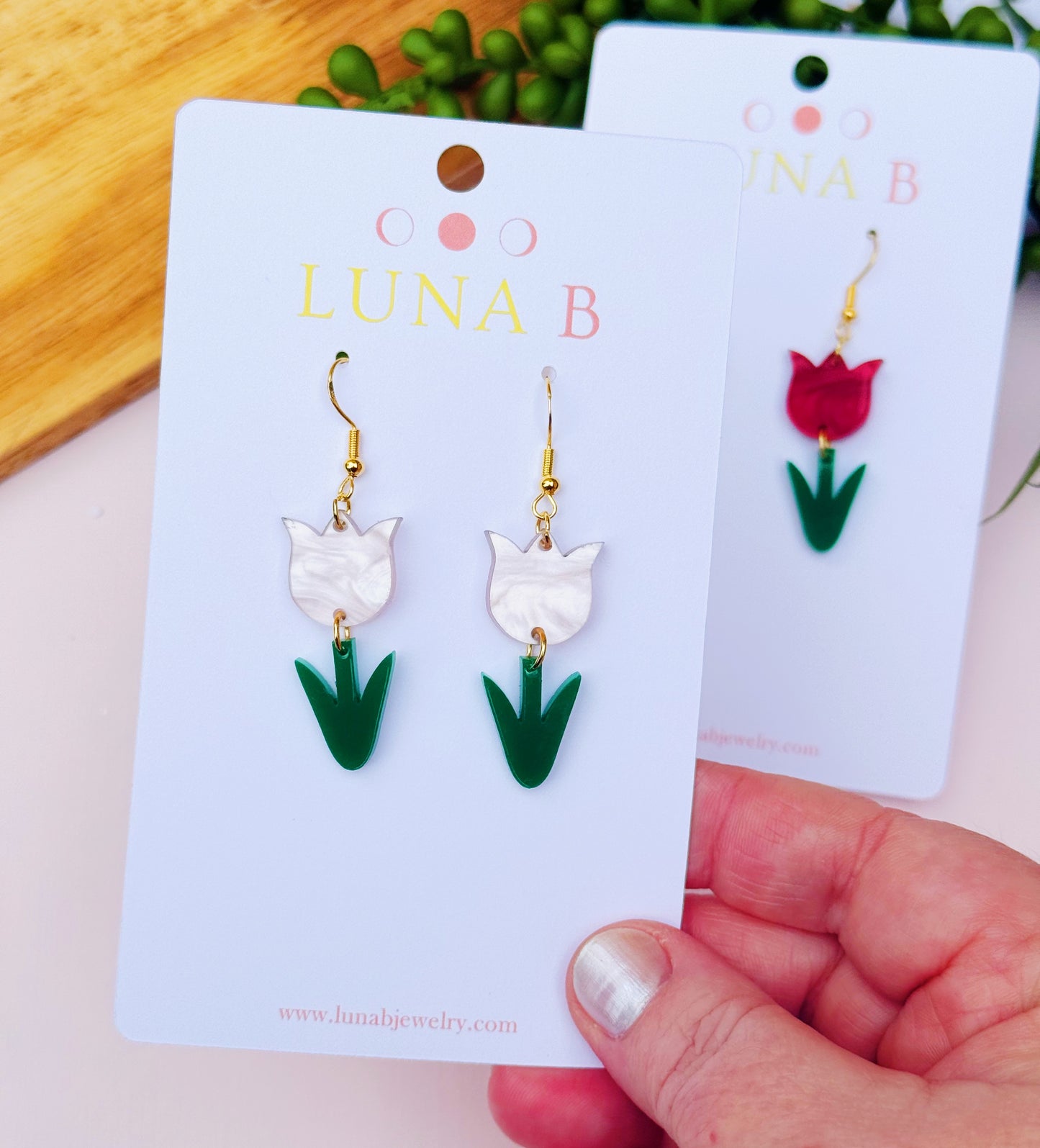 Spring Tulips Earrings