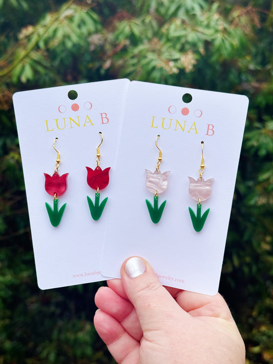 Spring Tulips Earrings