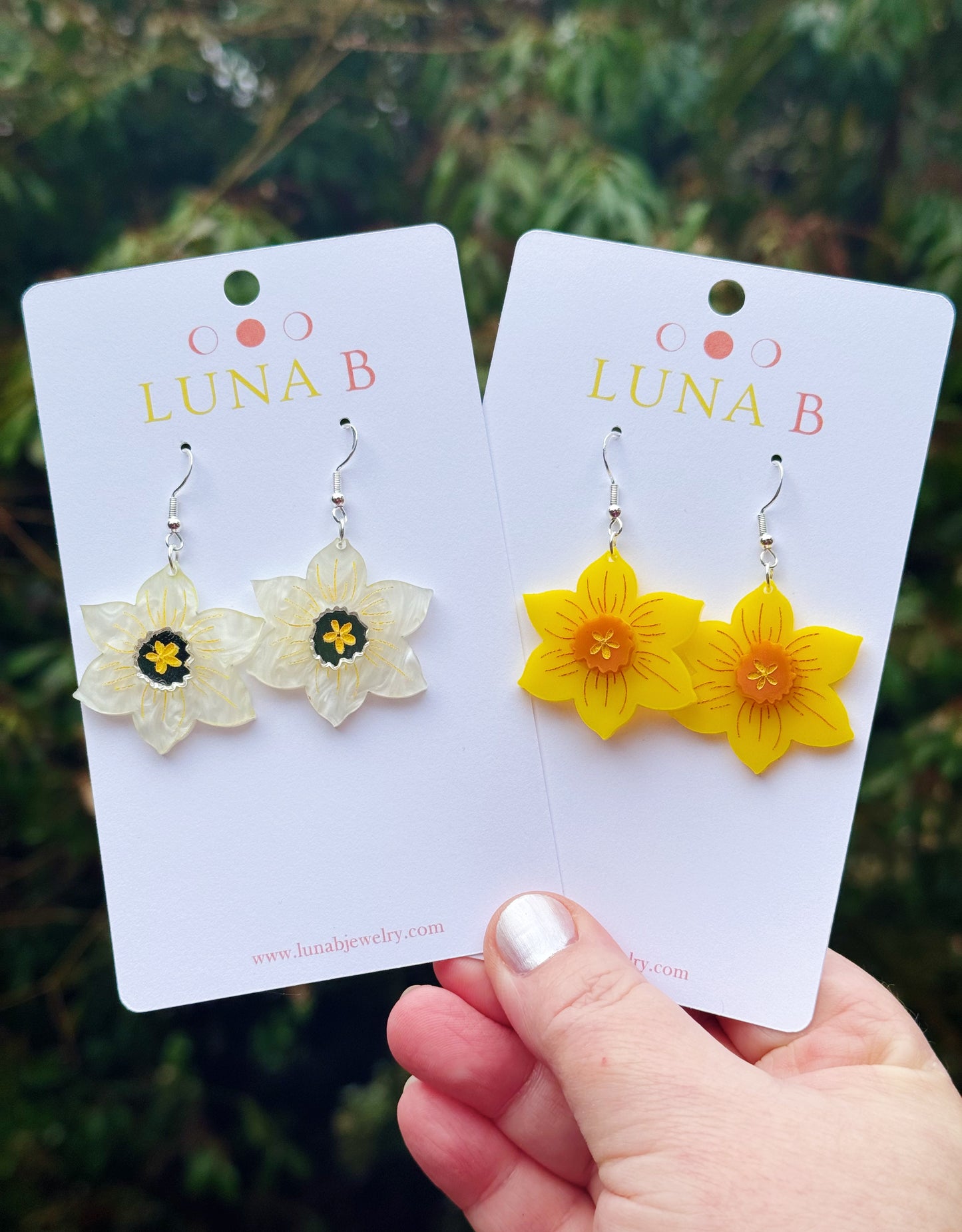Daffodil Spring Flower Earrings