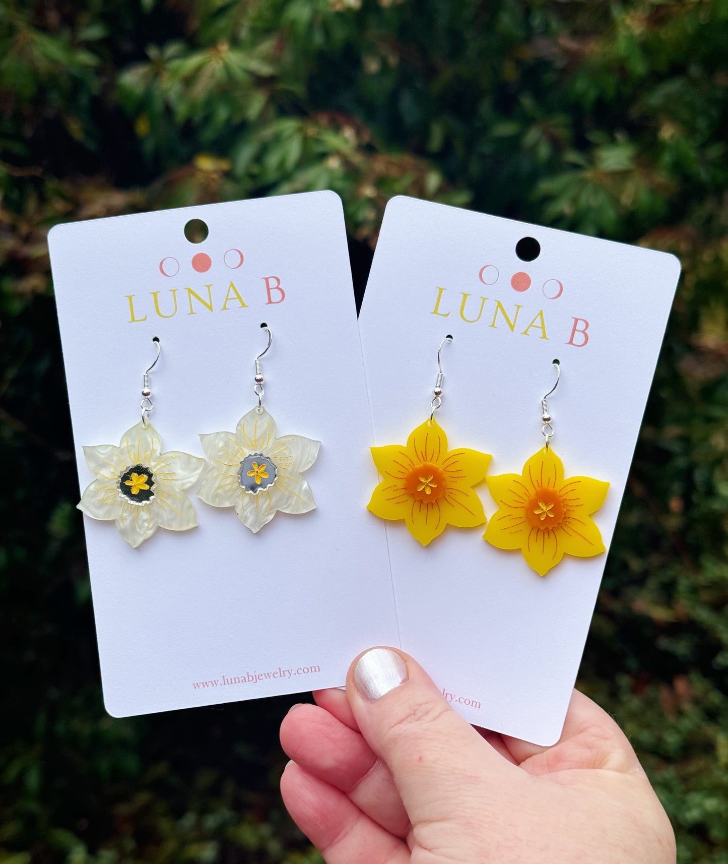 Daffodil Spring Flower Earrings