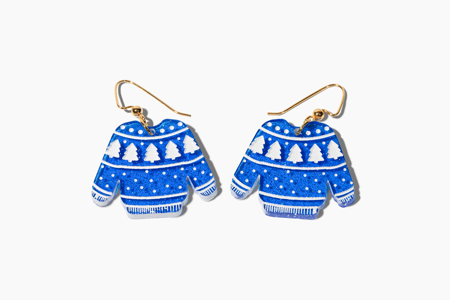 Not-So-Ugly Christmas Sweater Earrings – Festive Laser-Cut Acrylic Holiday Jewelry