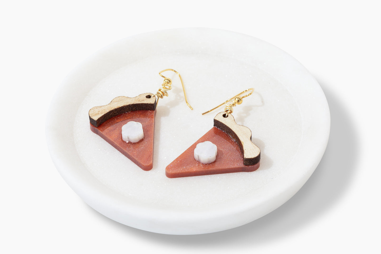 Pumpkin Pie Earrings – Handmade Holiday Jewelry