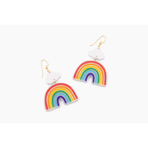 Rainbow & Cloud Pride Earrings - LGBTQ+ Pride Earrings