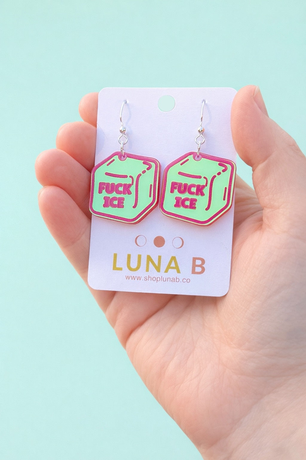 Fuck ICE Protest Earrings – Protest Acrylic Statement Earrings