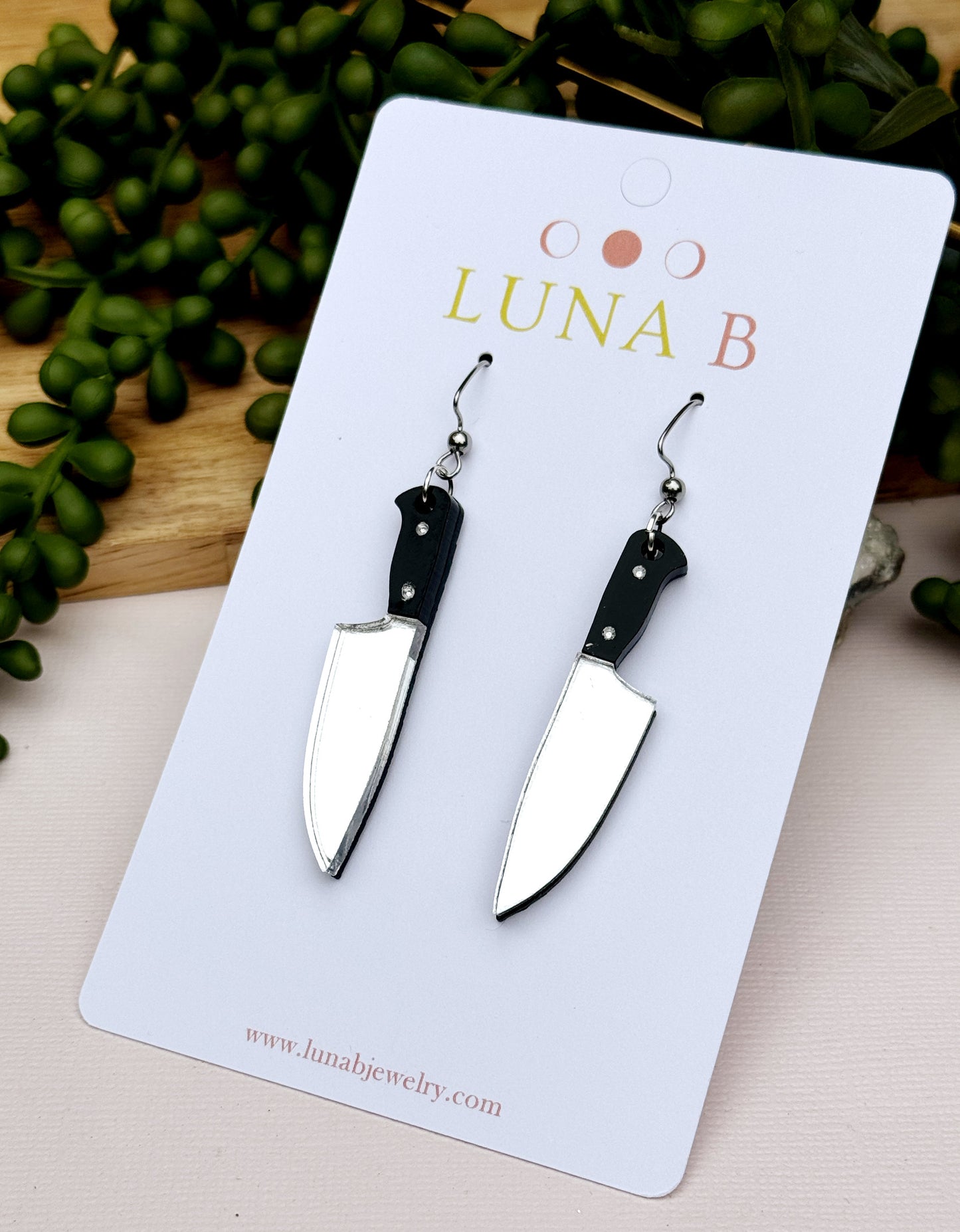 Knife Earrings, Slasher or Chef (Your Choice!)