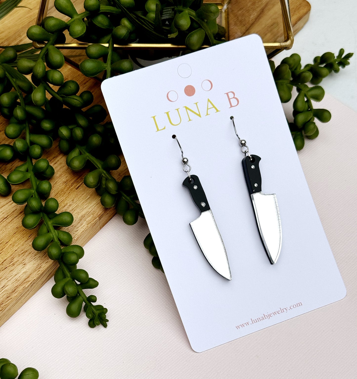 Knife Earrings, Slasher or Chef (Your Choice!)