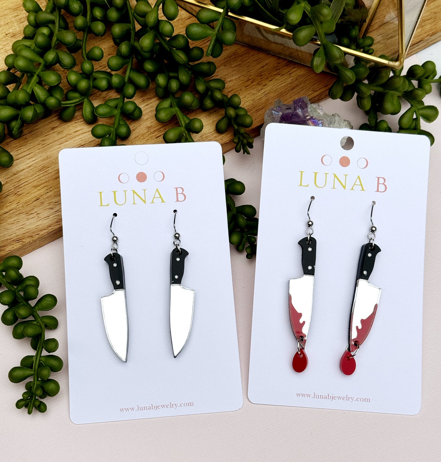 Knife Earrings, Slasher or Chef (Your Choice!)