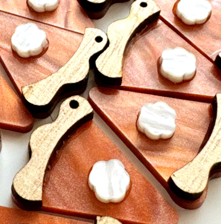 Pumpkin Pie Earrings – Handmade Holiday Jewelry
