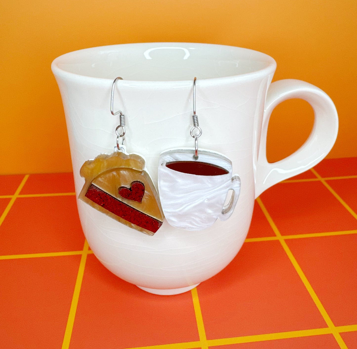 Twin Peaks Damn Fine Cup of Coffee & Incredible Cherry Pie Earrings
