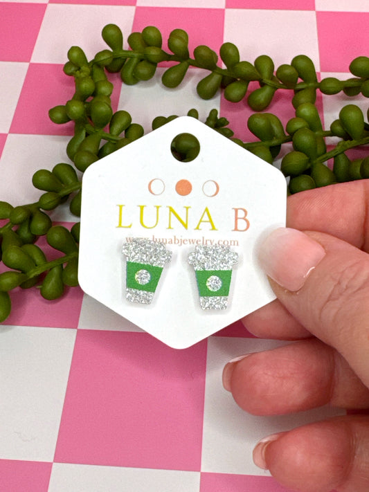 Coffee Cup Stud Earrings – Espresso Yourself in Style