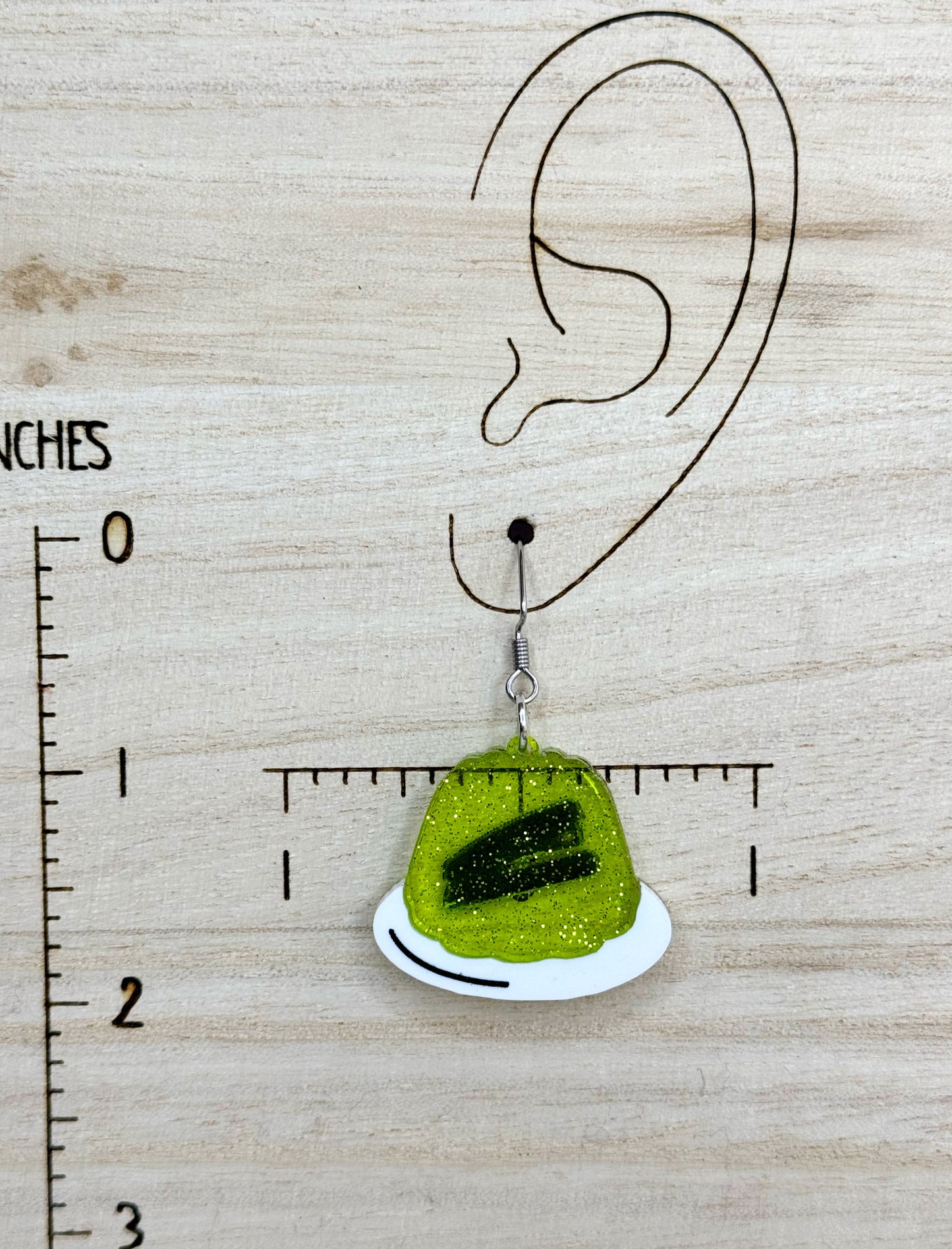 Jim's Prank Earrings | Stapler in Jello Earrings