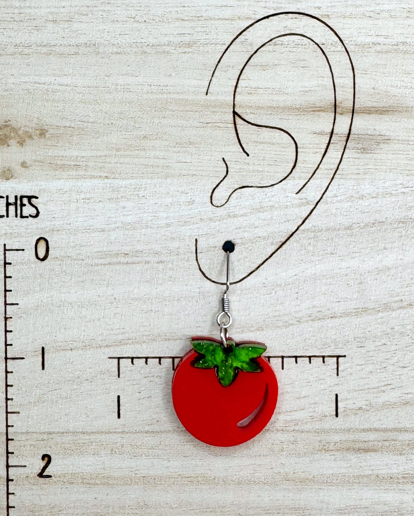Cherry Tomato Fruit Earrings