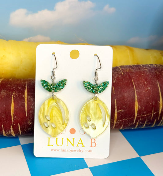 Lemon Fruit Earrings