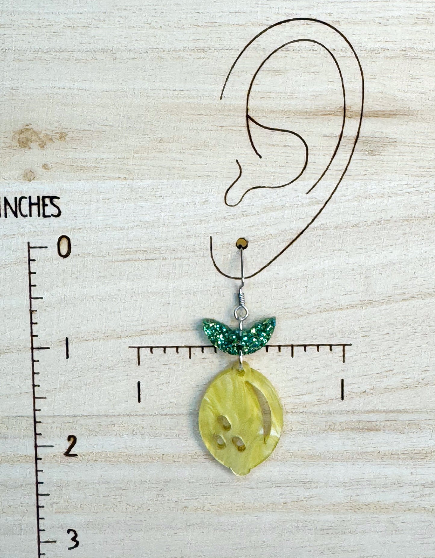 Lemon Fruit Earrings