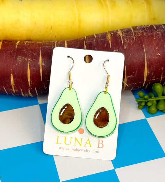 Avocado Fruit Earrings