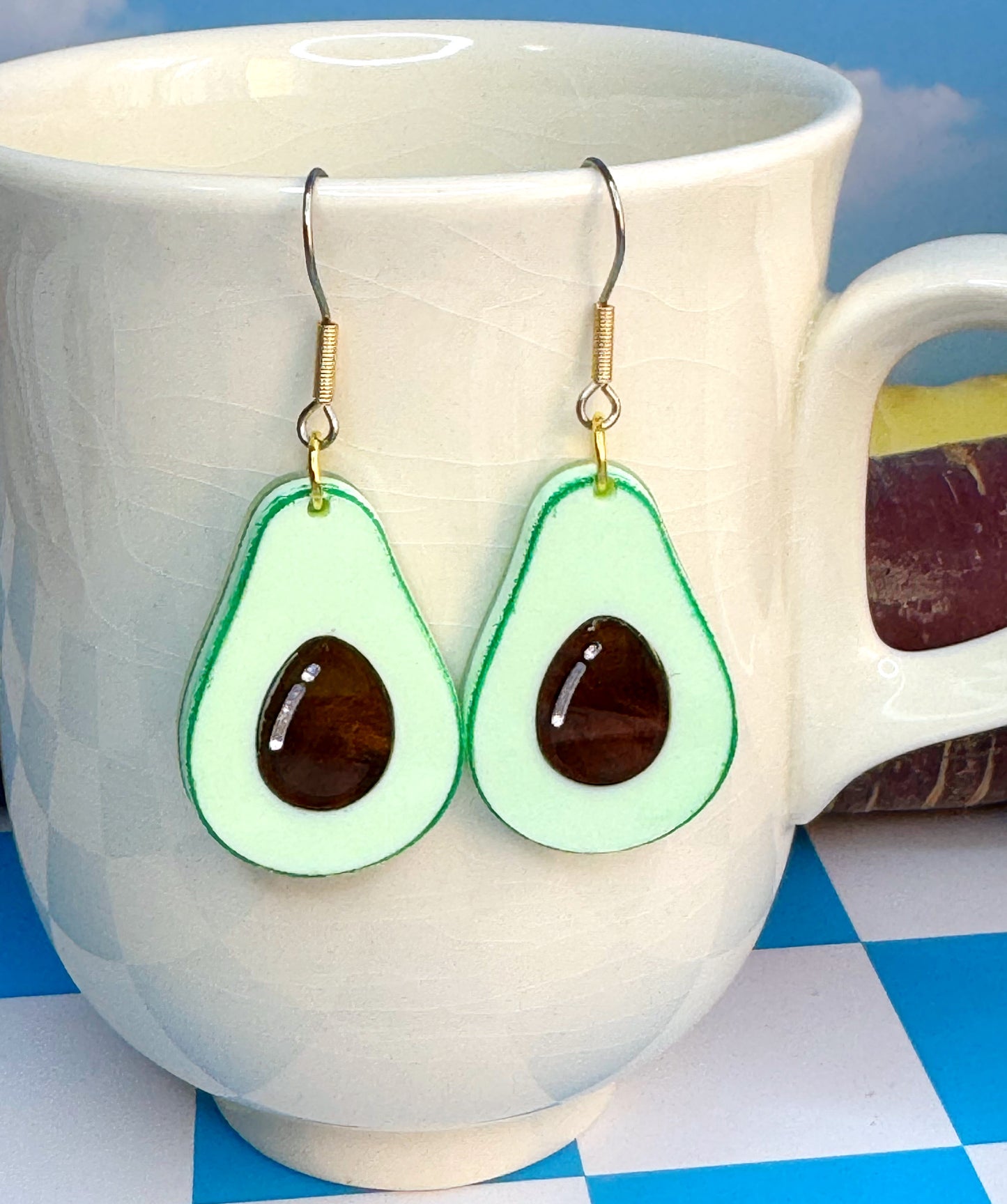 Avocado Fruit Earrings