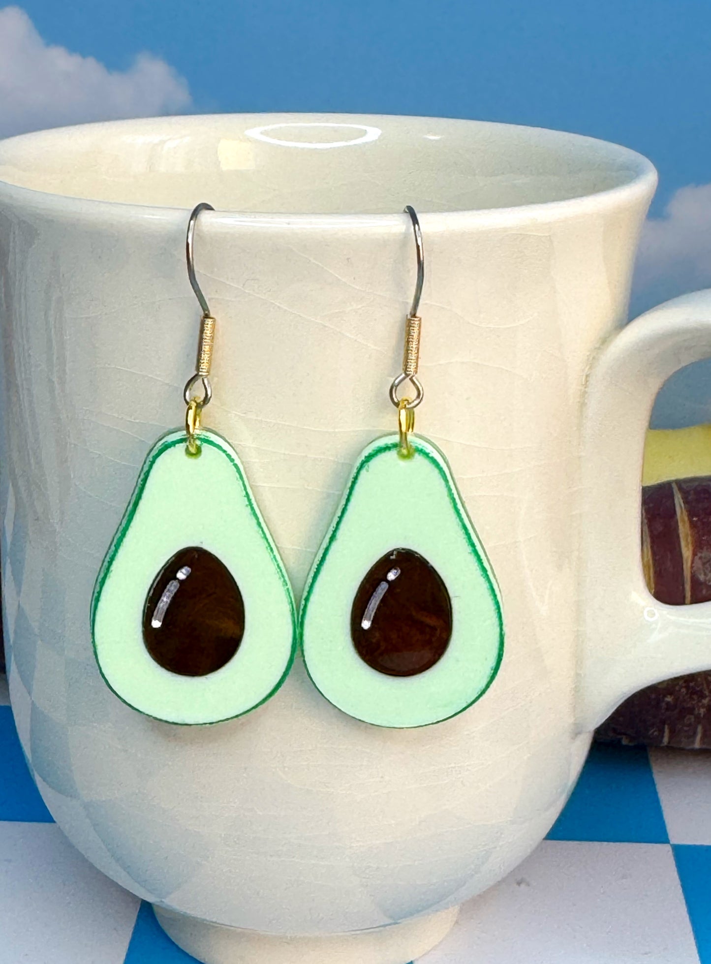 Avocado Fruit Earrings