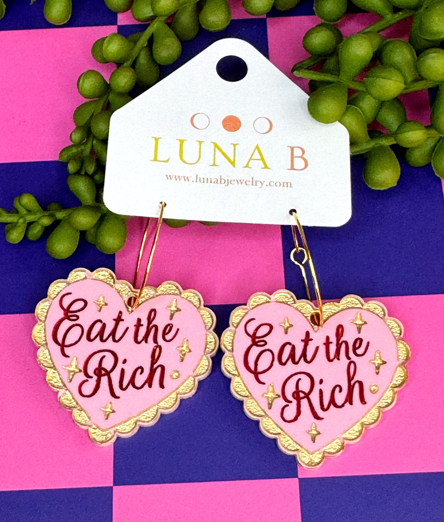Eat the Rich Earrings – Wear Your Rage, Start the Revolution 🔥