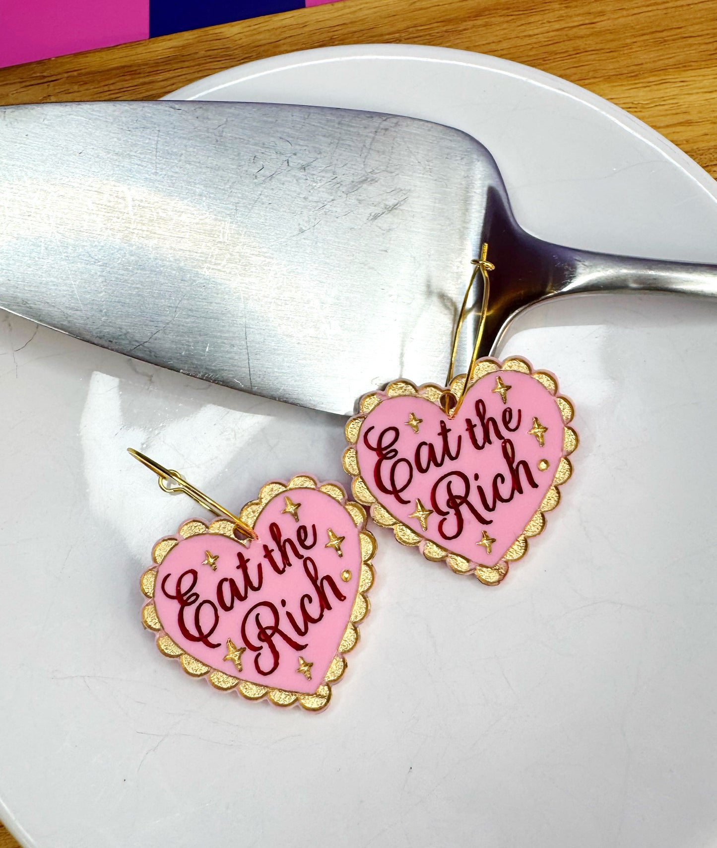 Eat the Rich Earrings – Wear Your Rage, Start the Revolution 🔥
