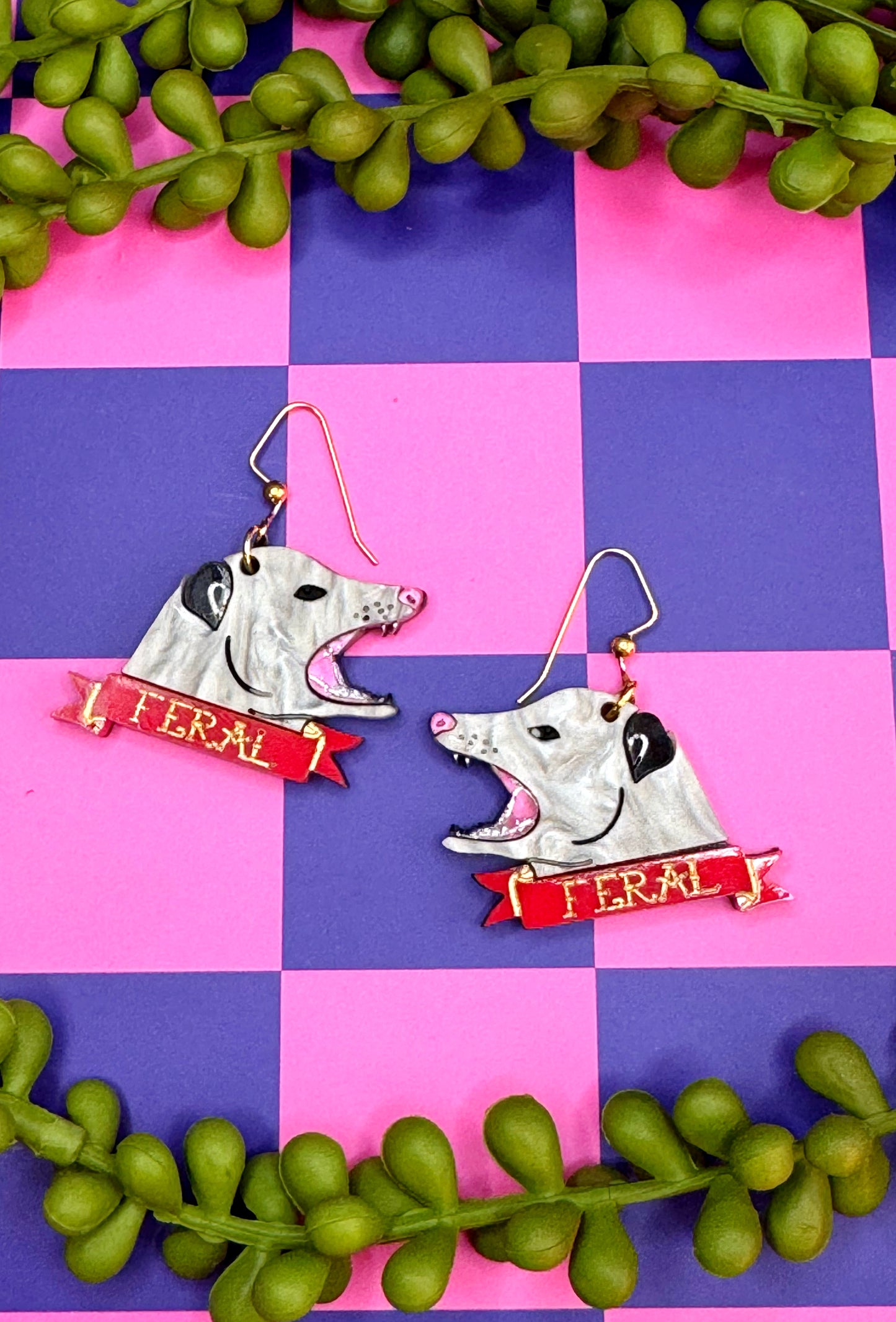Feral Opossum Earrings