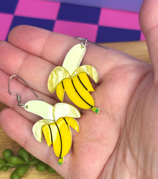Banana Fruit Earrings