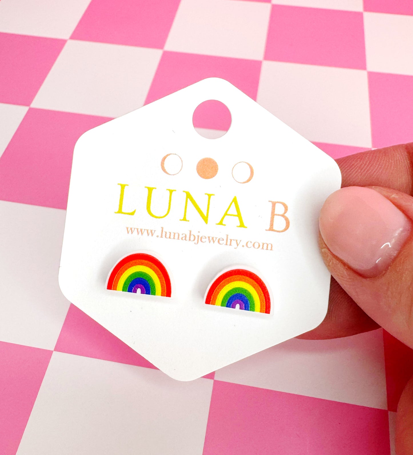 Rainbow Pride Stud Earrings