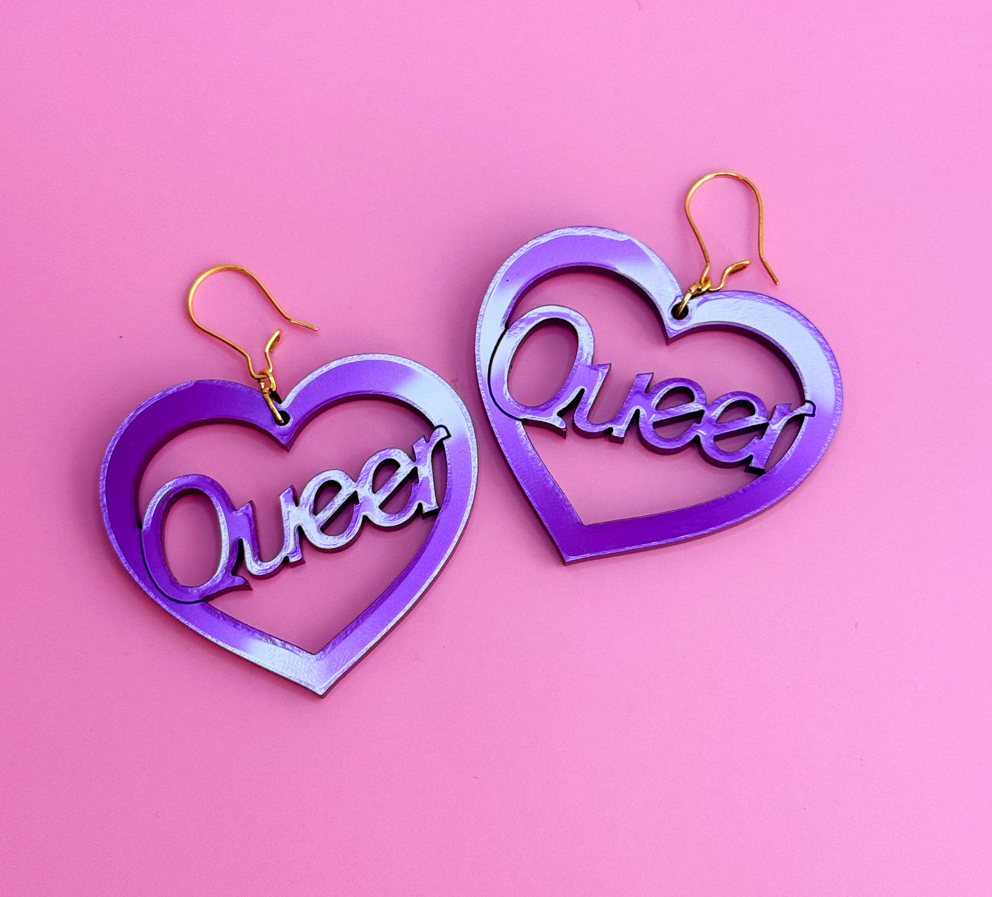 Queer Heart Earrings