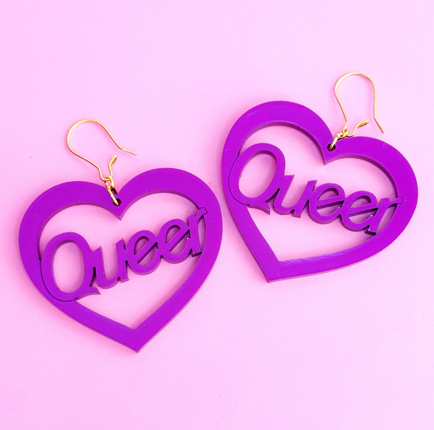 Queer Heart Earrings