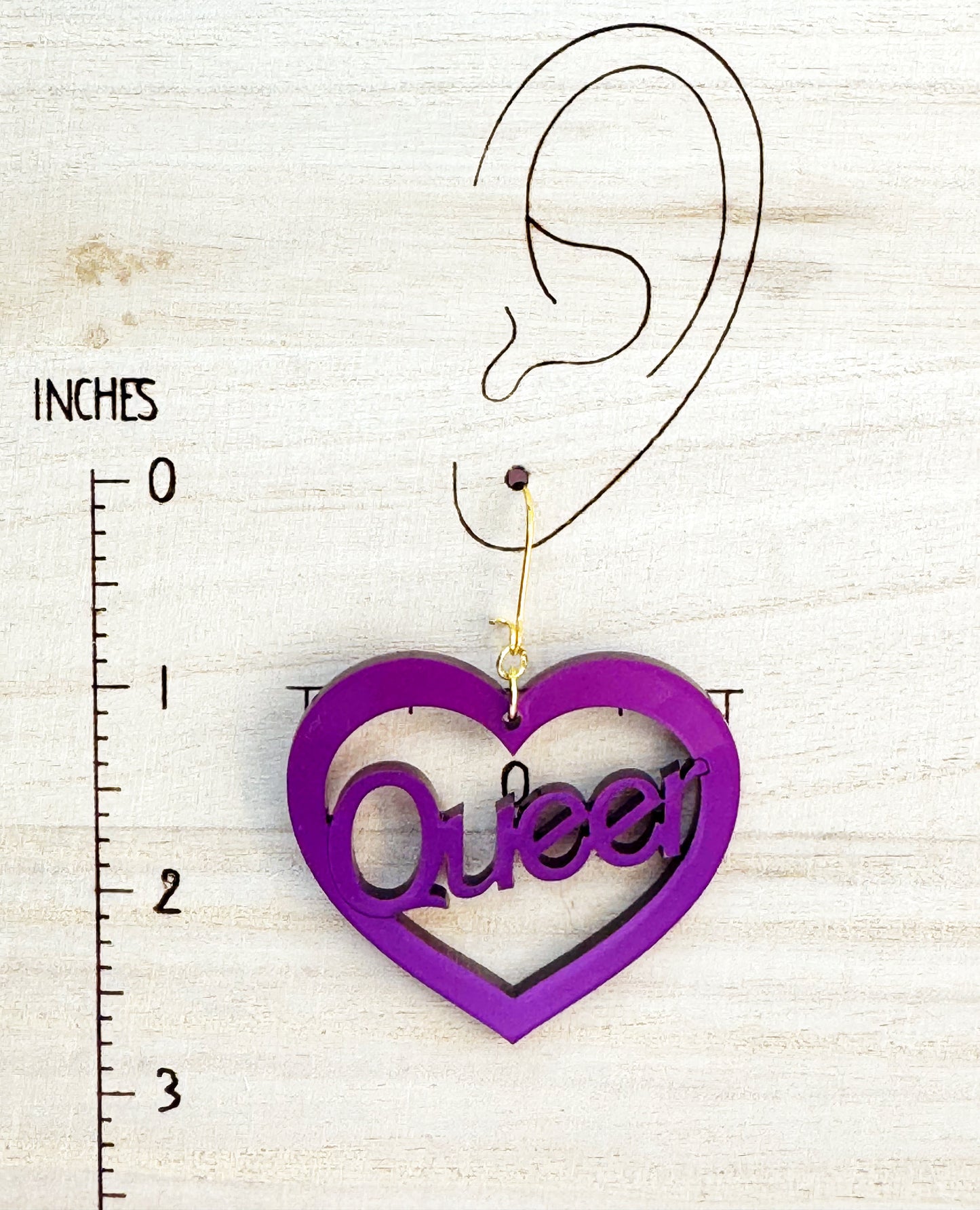 Queer Heart Earrings