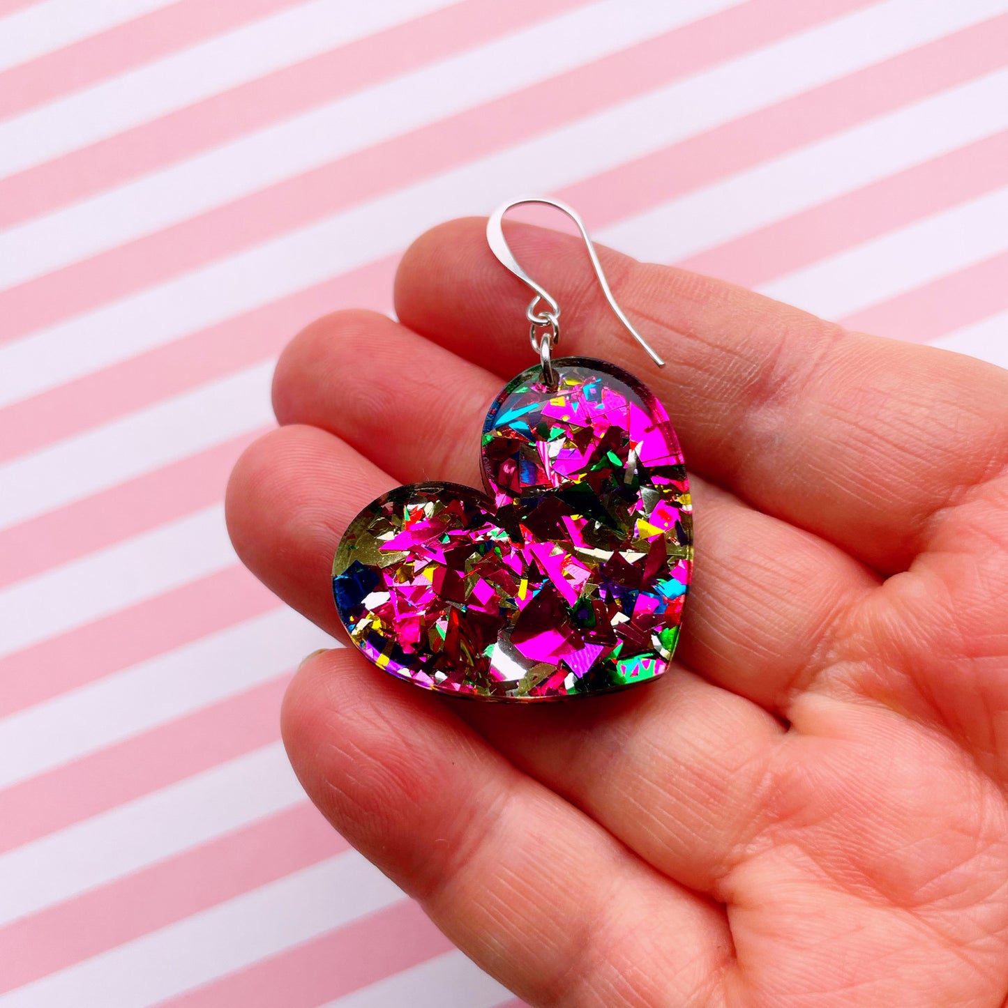 Rainbow Sparkle Hearts