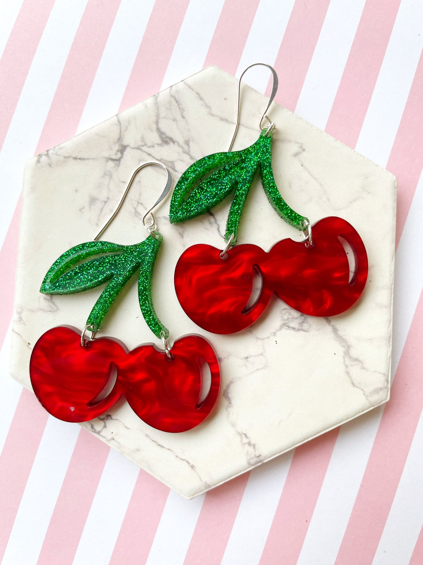 Cherry Earrings – Sweet & Tart Red Statement Jewelry