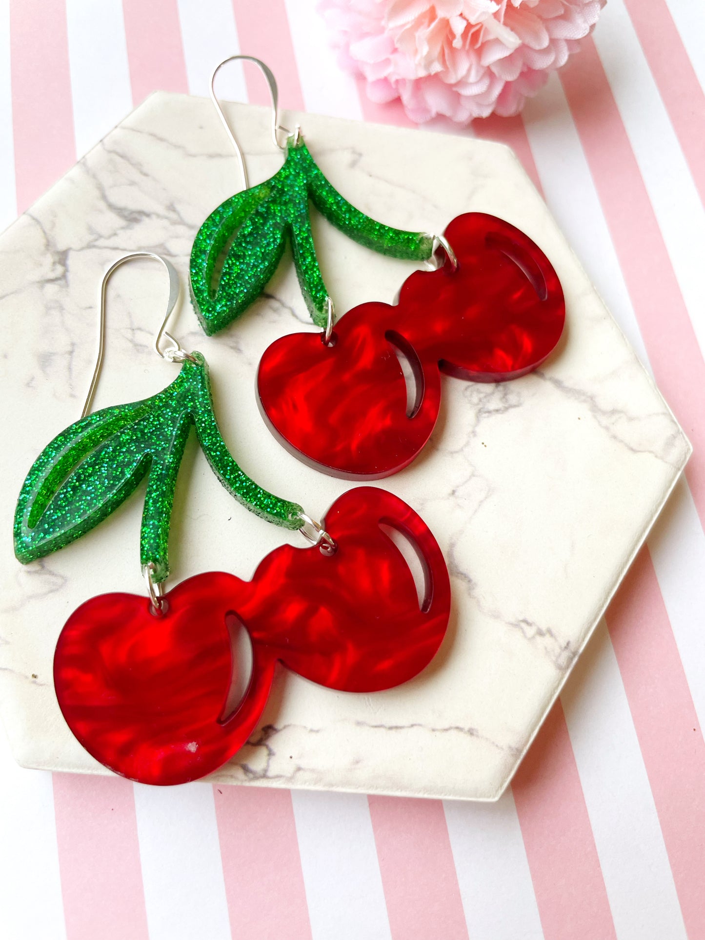 Cherry Earrings – Sweet & Tart Red Statement Jewelry