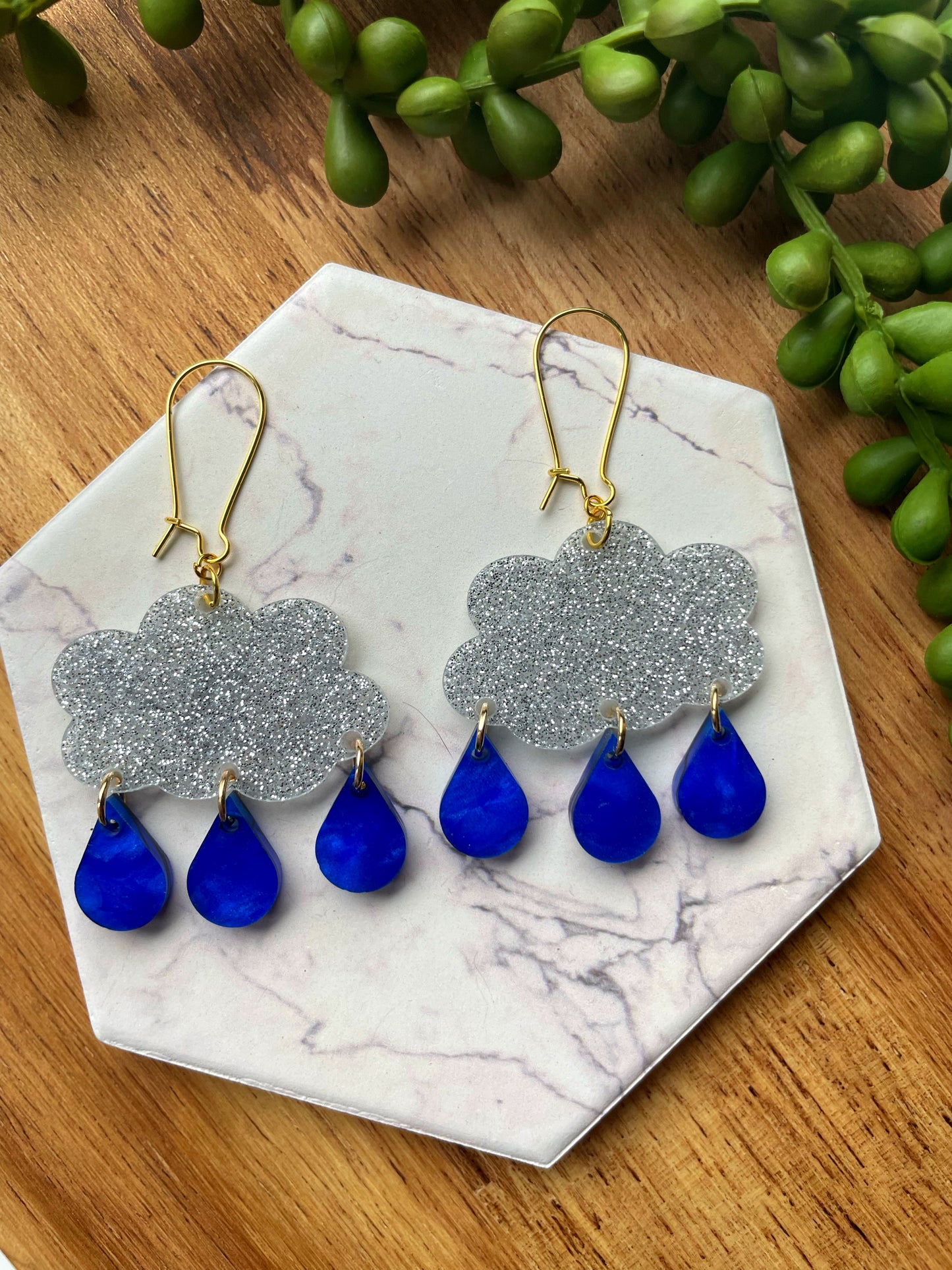 Rainy Day Raincloud Earrings