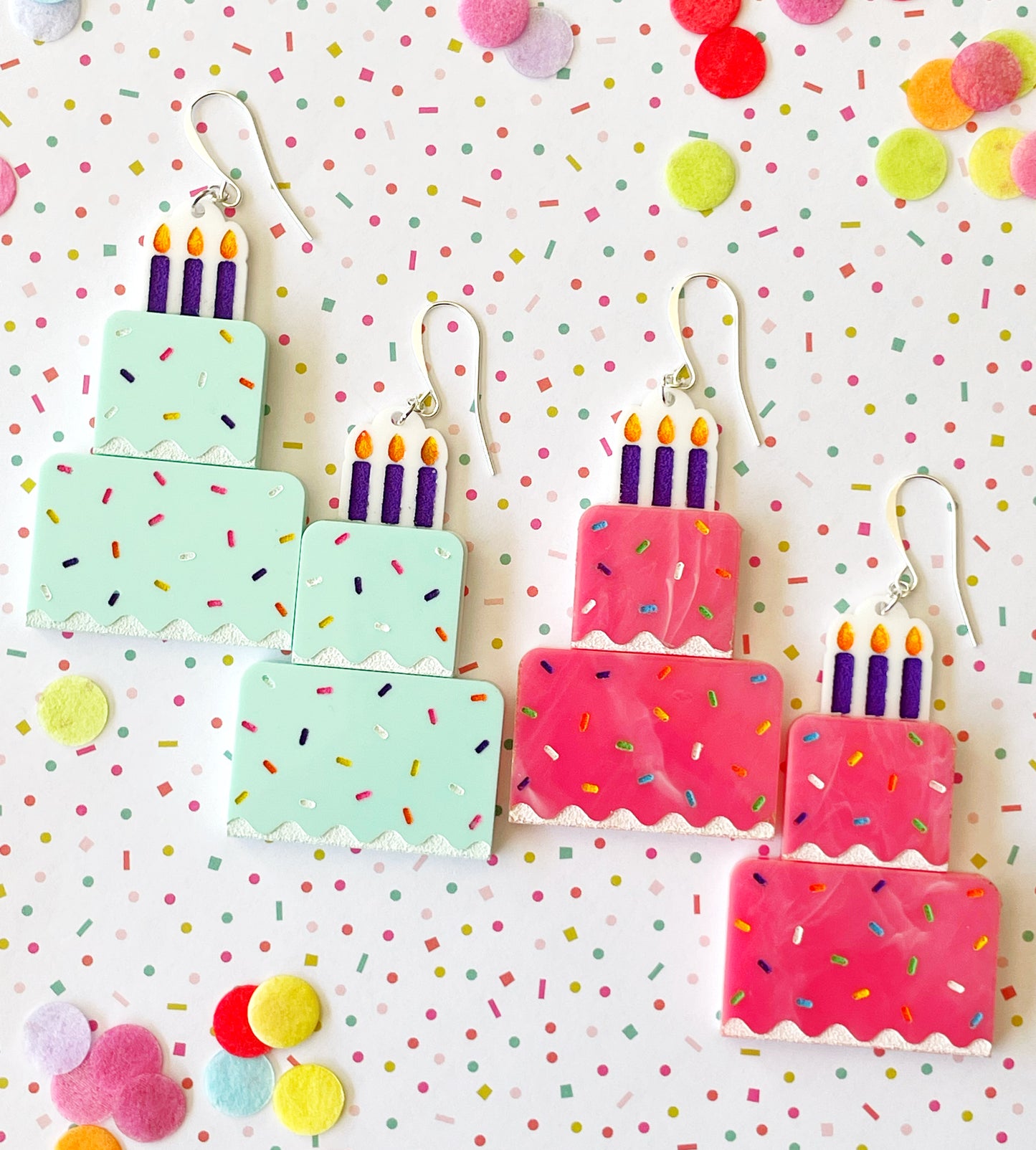 Birthday Cake Earrings