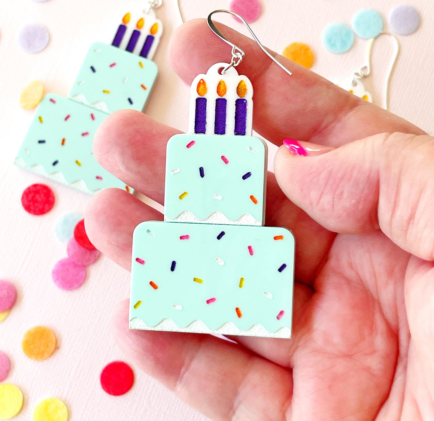 Birthday Cake Earrings