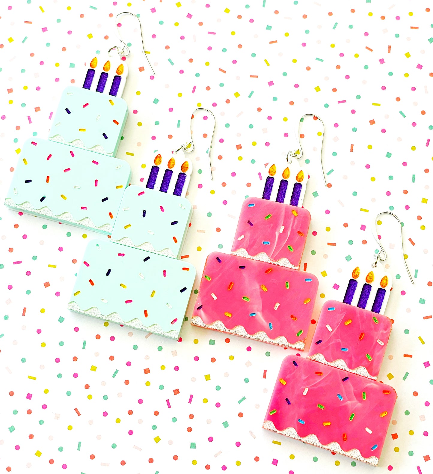 Birthday Cake Earrings