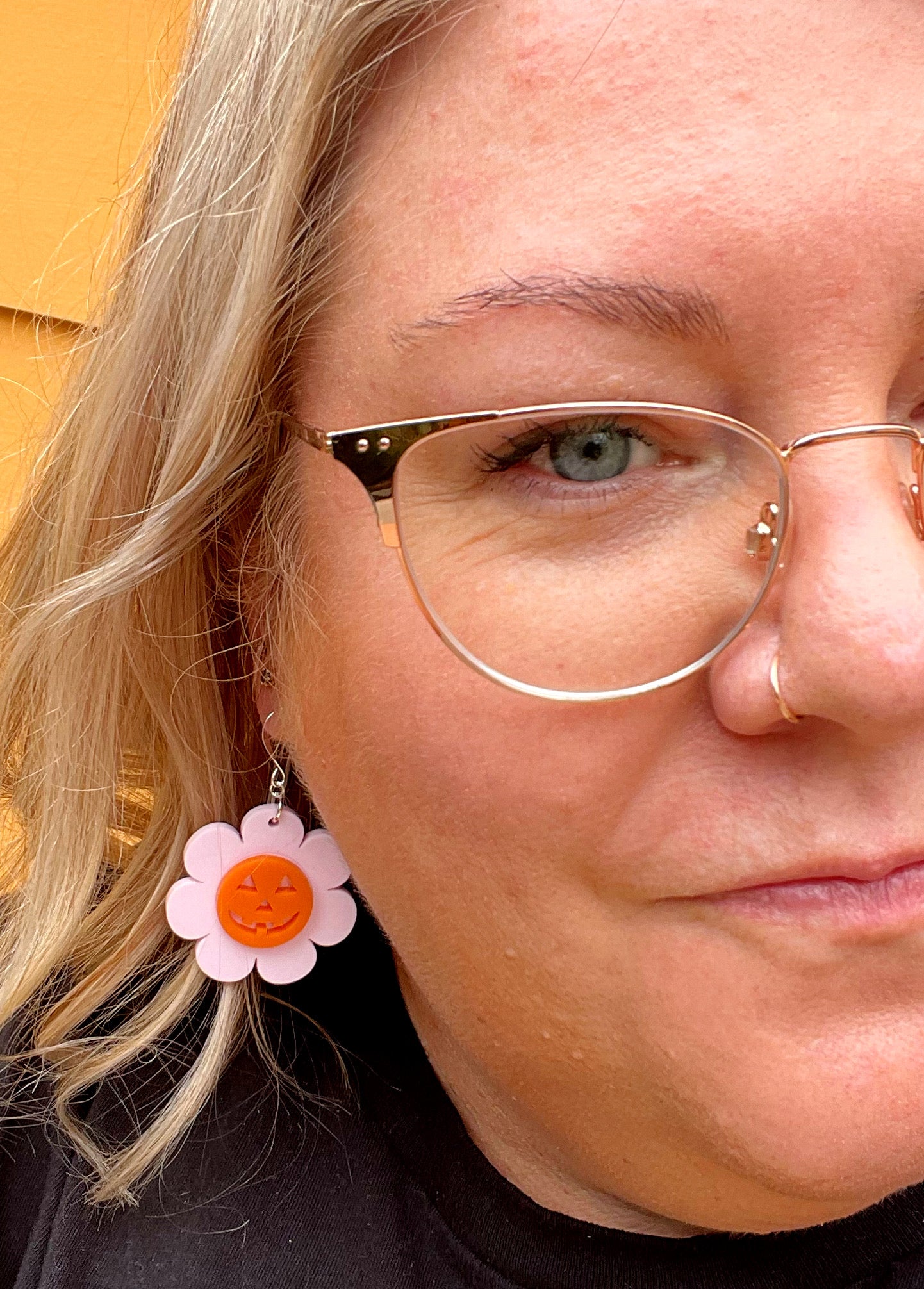 Halloween Blossom Earrings - Skulls or Pumpkins