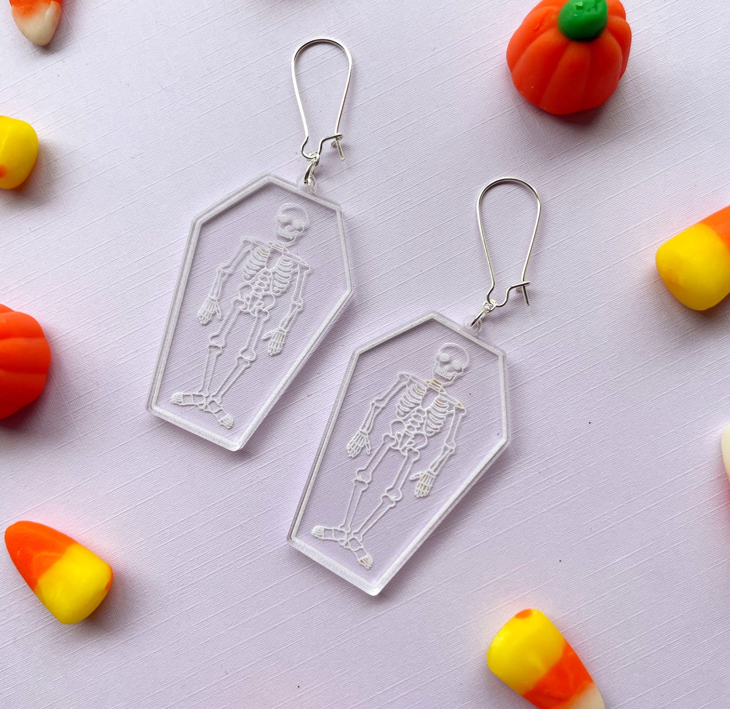 Peek Into My Coffin Earrings