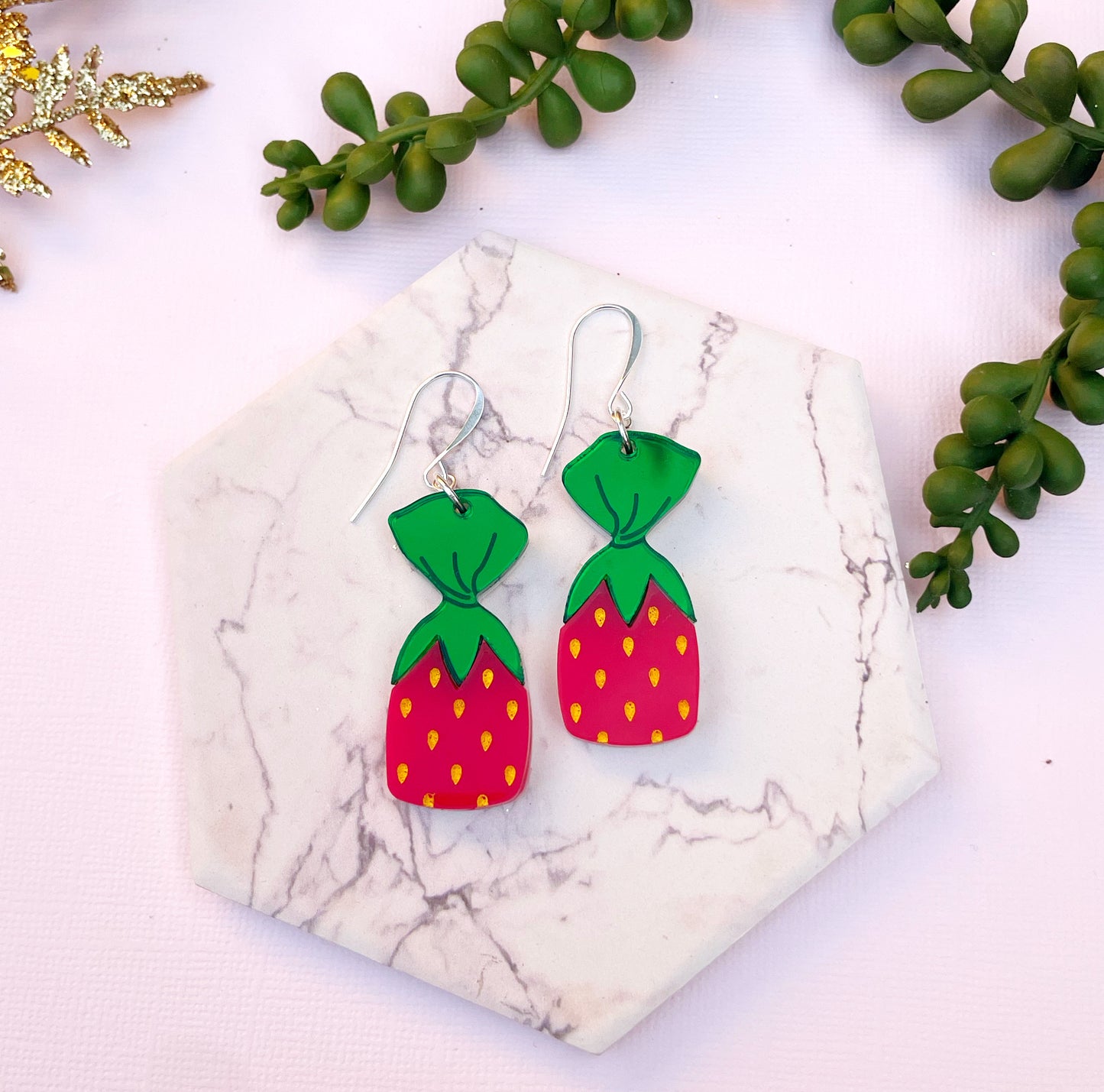 Strawberry Candy Earrings