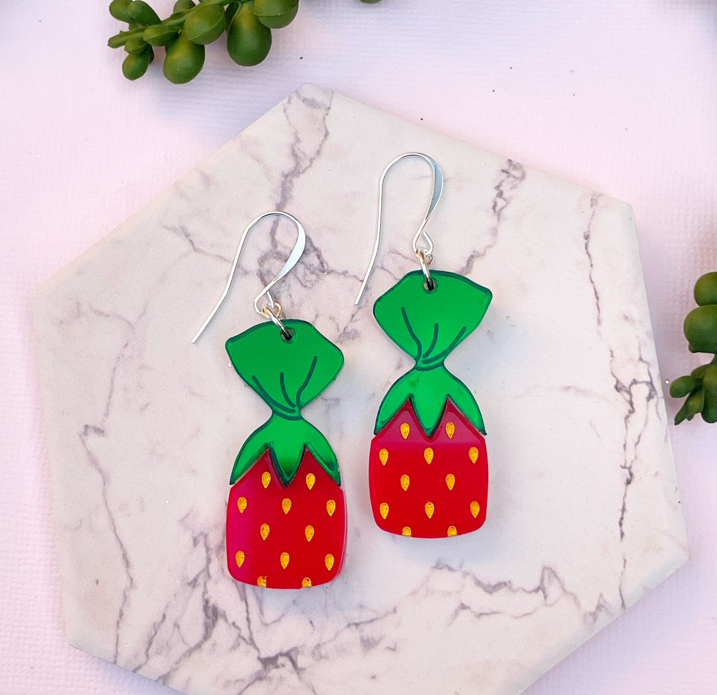 Strawberry Candy Earrings