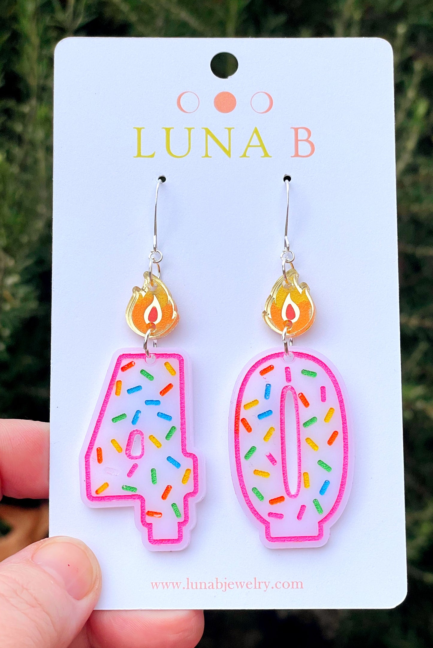 Custom Birthday Candle Earrings