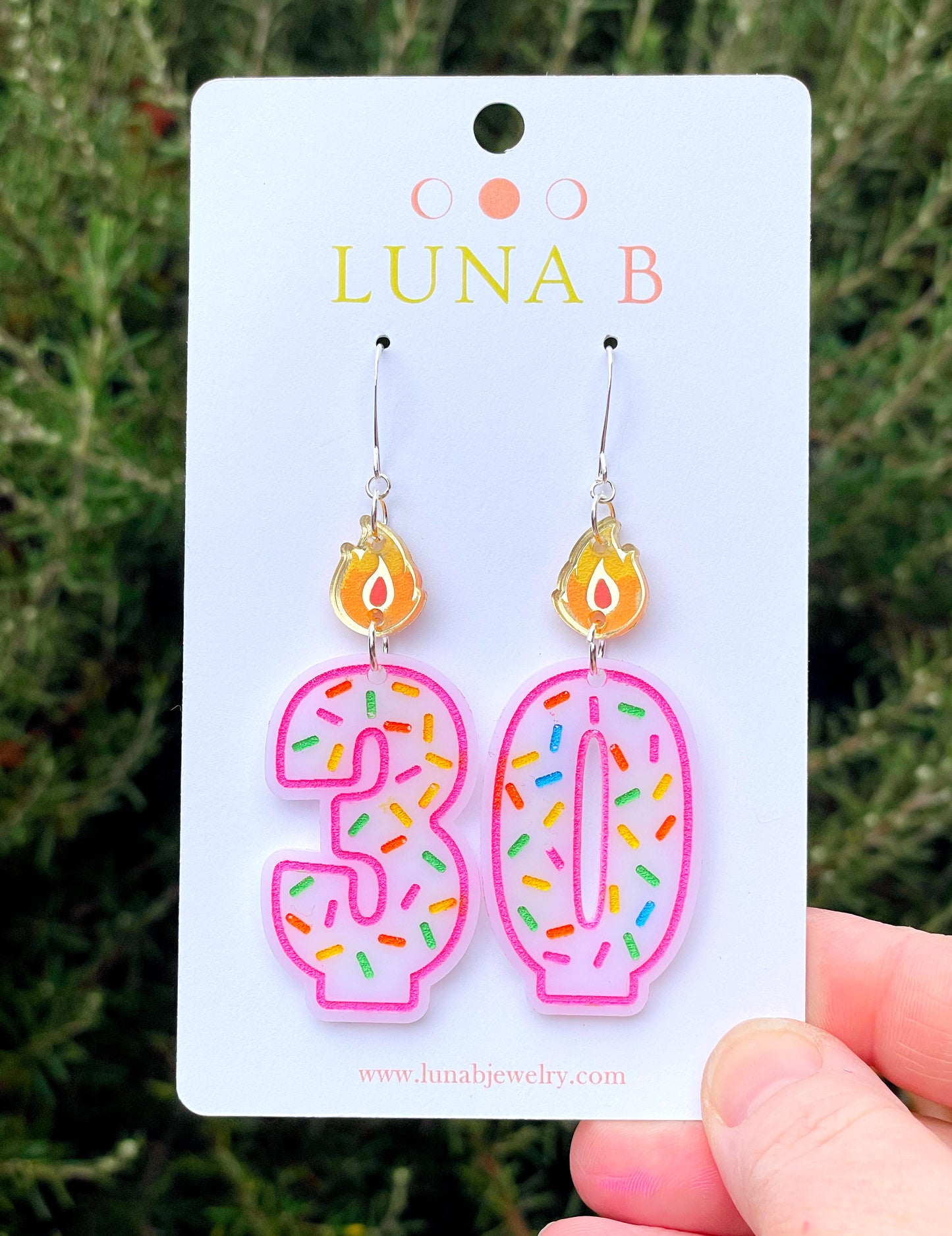 Custom Birthday Candle Earrings