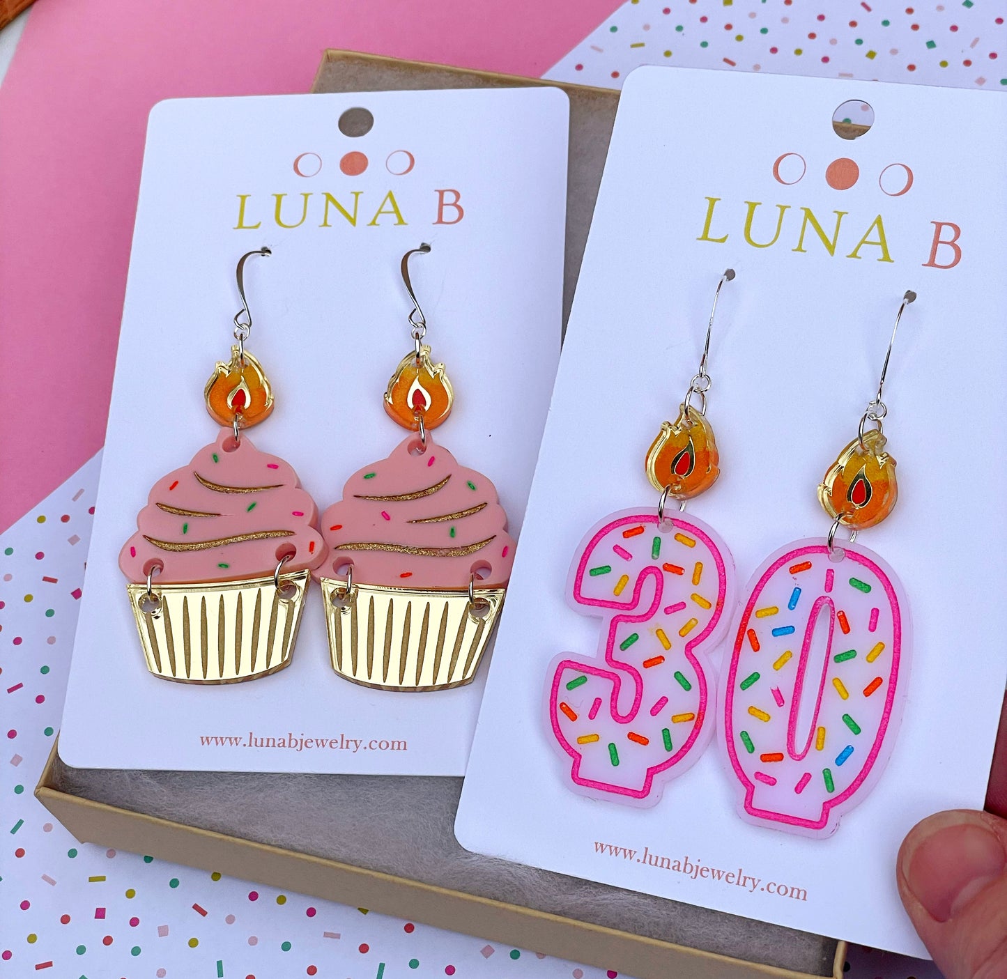 Custom Birthday Candle Earrings
