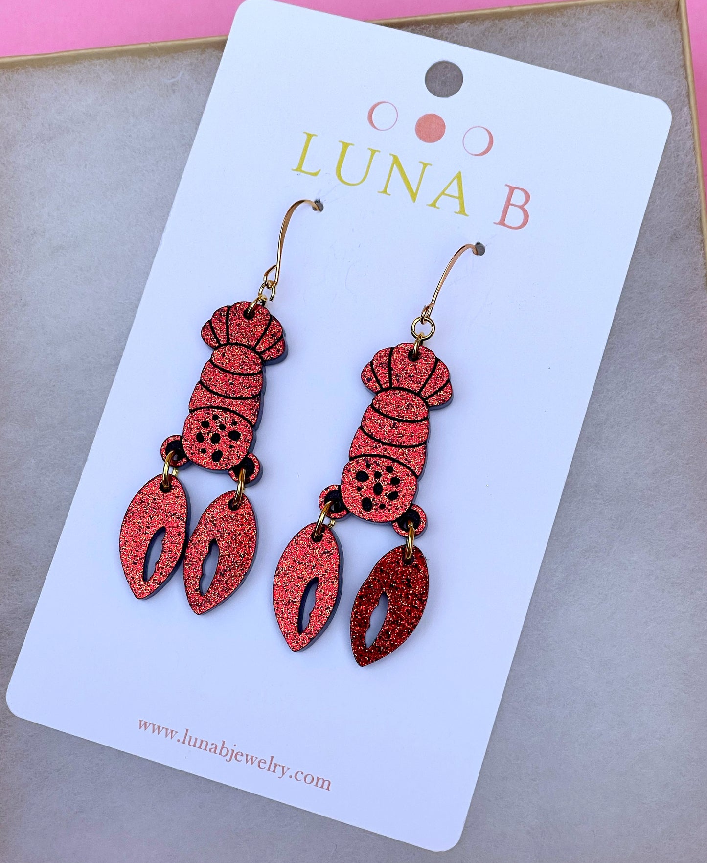SALE You're My Lobster Earrings