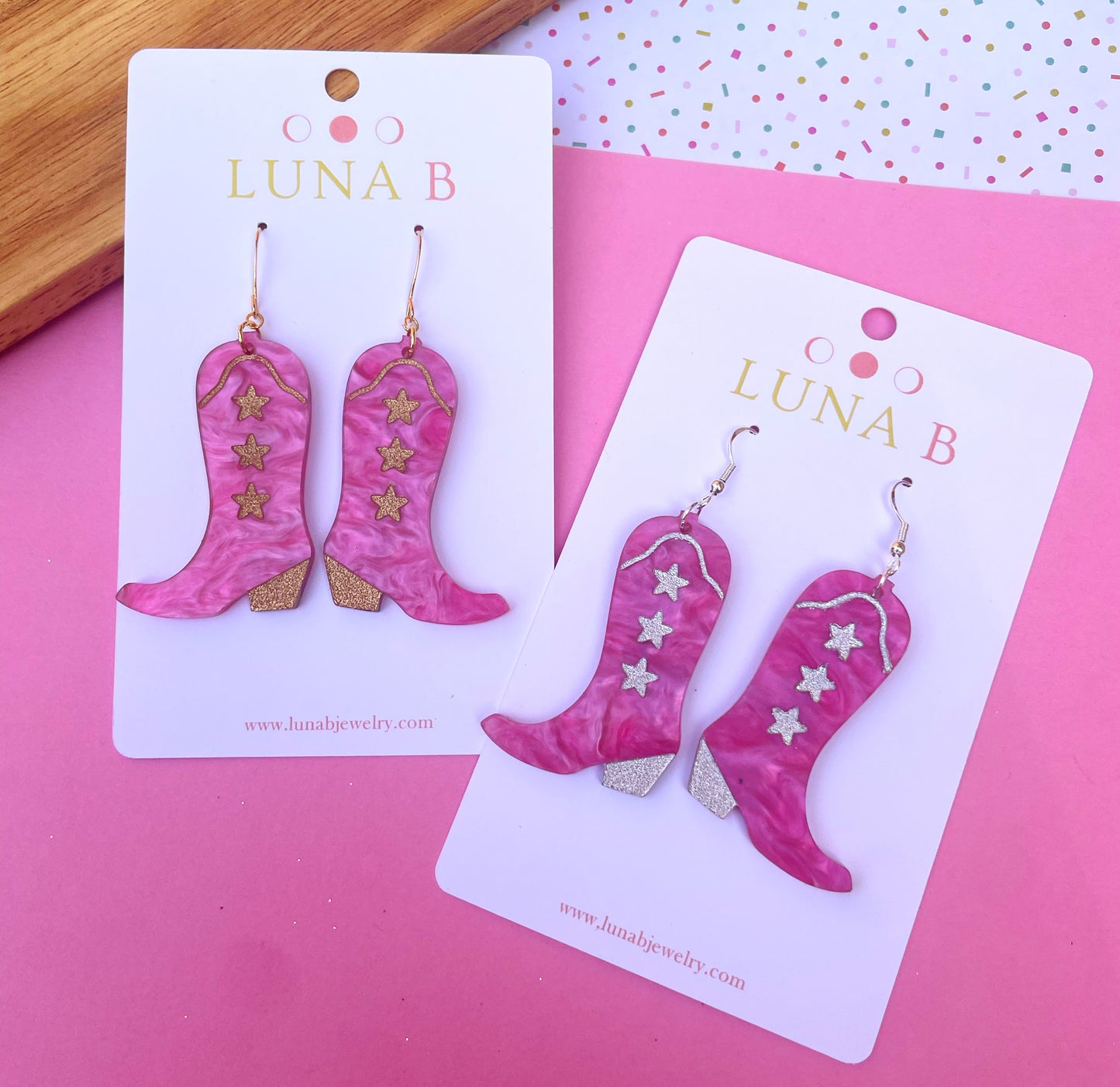 Cowgirl Boot Earrings – Handmade Western Statement Jewelry