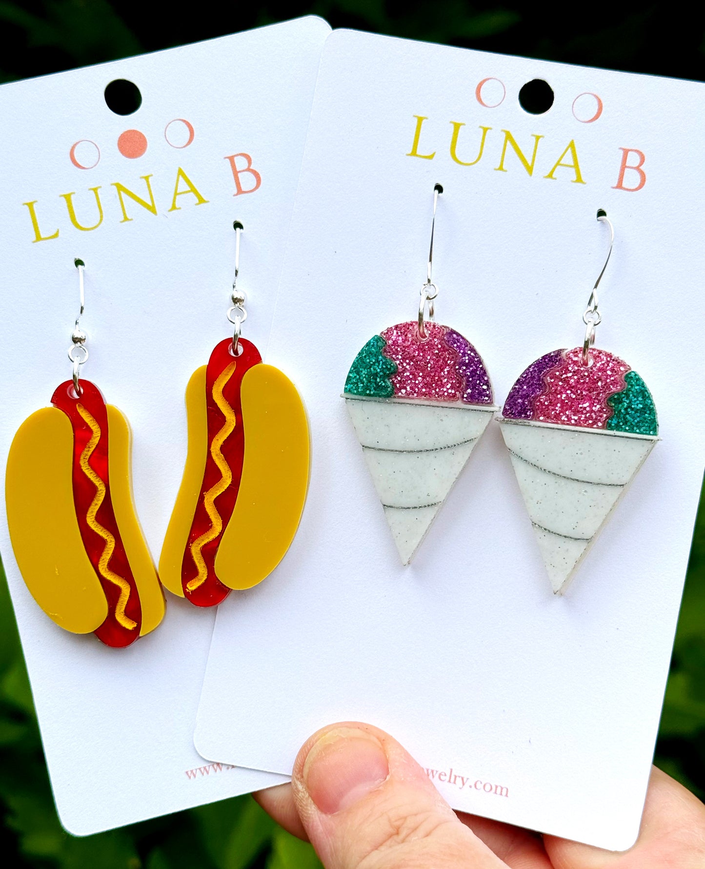SALE Snow Cone Earrings - Shave Ice Earrings