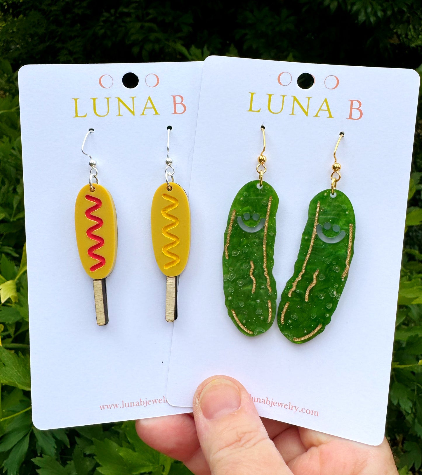 Corn Dog Pronto Pup Earrings