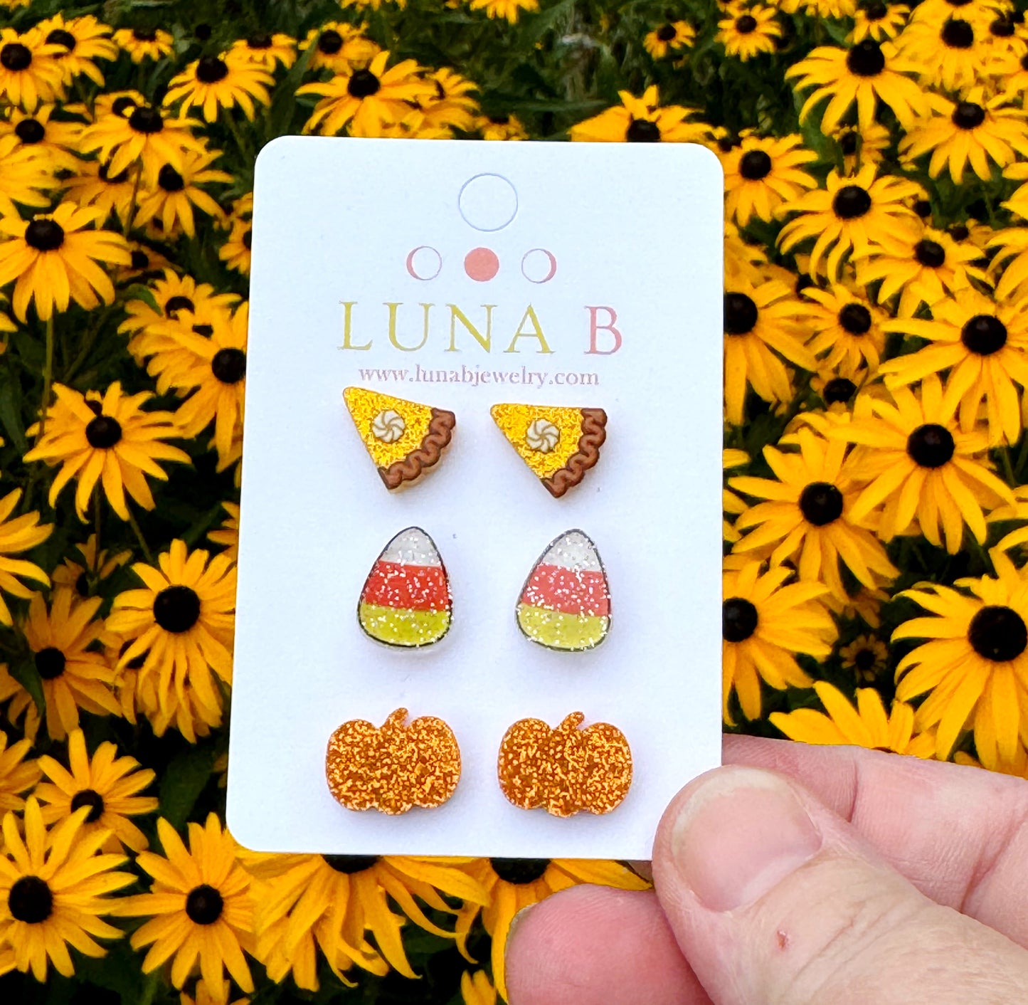 Halloween Stud Earring Set | Pumpkin, Candy Corn & Pumpkin Pie Earrings