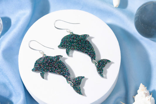 Sparkly Dolphin Danglers